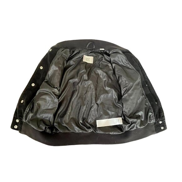 Urban Outfitters BDG Black Embroidered Corduroy Torrence Varsity Jacket Sz XS - Picture 12 of 13